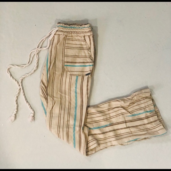Roxy Striped Linen Beach Pant - Picture 1 of 3